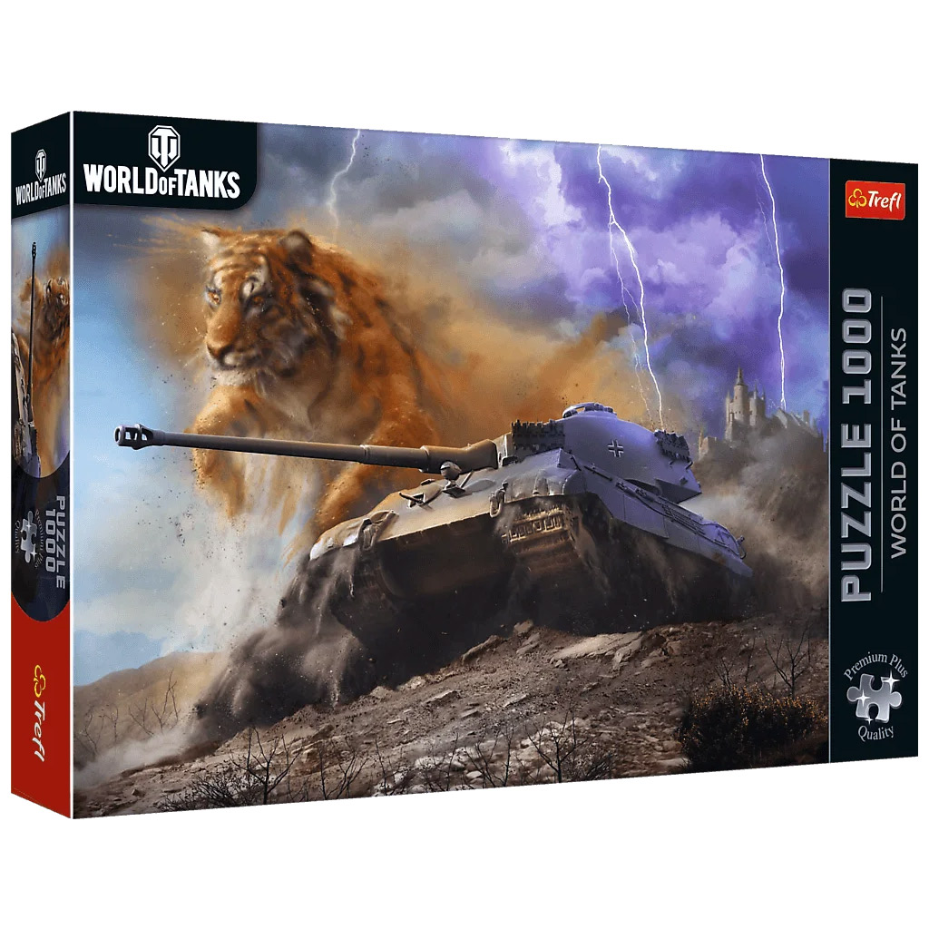 World of Tanks Tiger II 1000-teiliges Premium-Plus-Qualitätspuzzle – Trefl