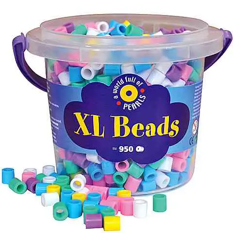 XL Perleneimer in Pastellfarben mit 900 Stück