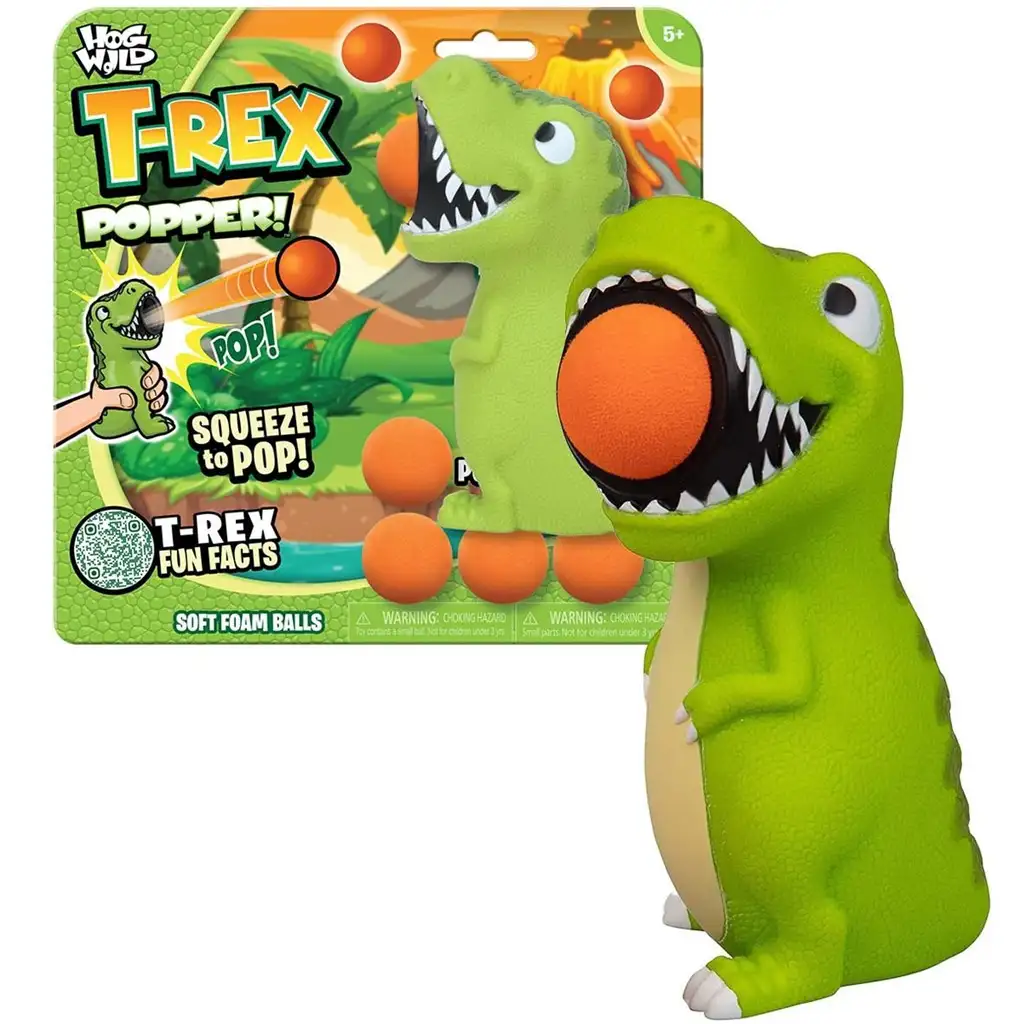 Zing: Popper T-Rex mit Ballabschuss