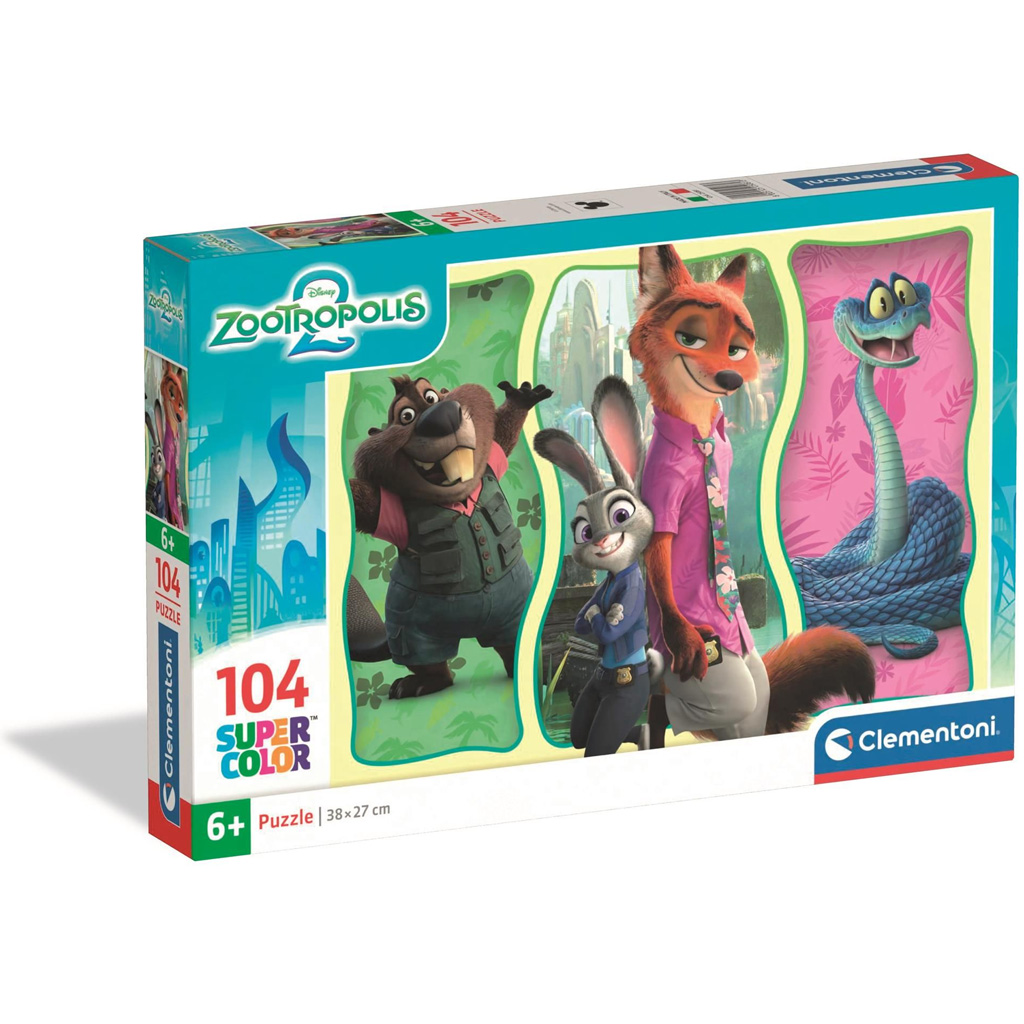 Zootropolis 2 104-teiliges Super Color Puzzle - Clementoni