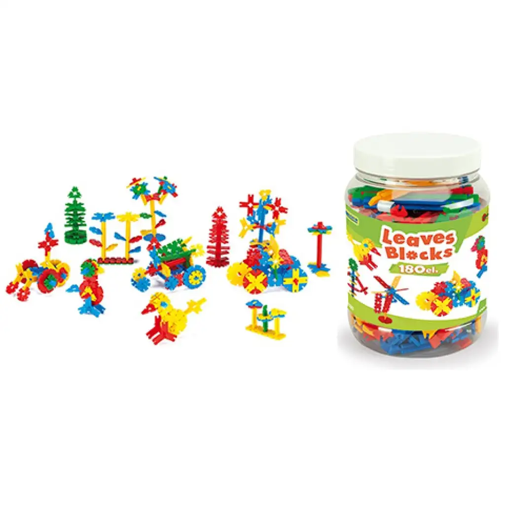 Zweidimensionale Bauelemente im Aufbewahrungsbehälter 180-teiliges Set - Wader kép 2