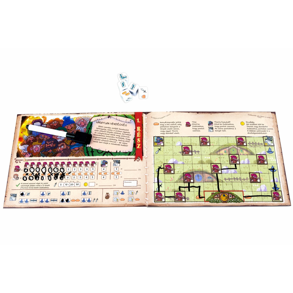 Der Hobbit – Hin und Zurück Brettspiel kép 3