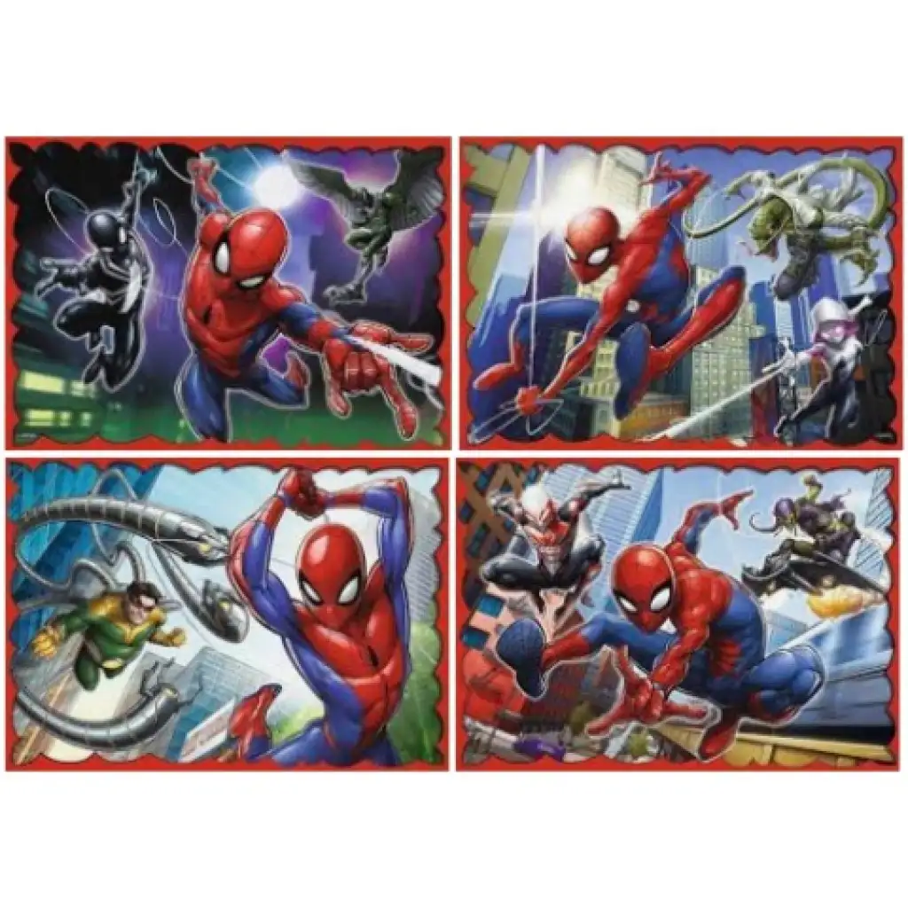 Der heldenhafte Spider-Man 4-in-1 70-54-48-35-teilige Puzzle - Trefl kép 2