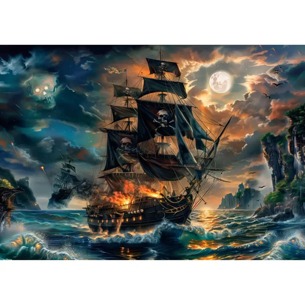 Kisértet tengerek kalózai 300db-os puzzle - Clementoni kép 2