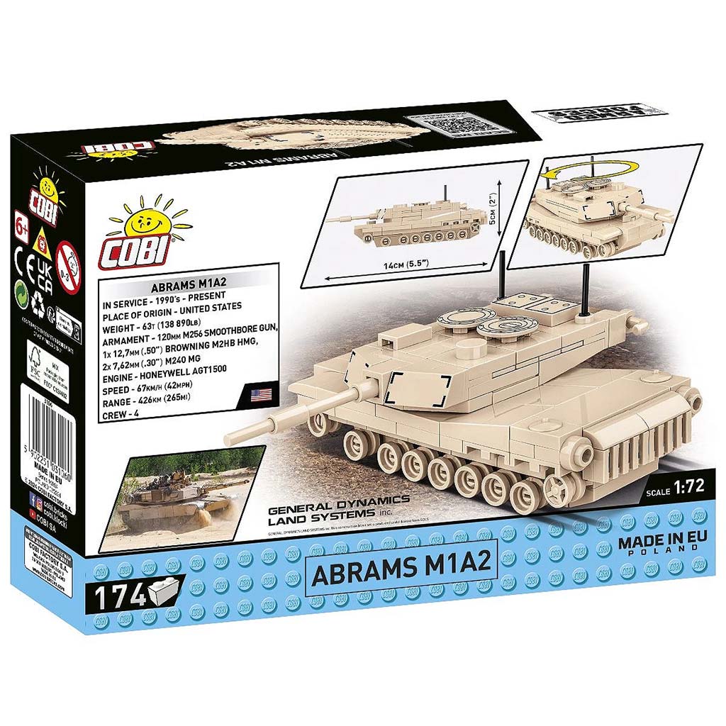 COBI: Abrams M1A2 Panzer Bausatz (3106) kép 5