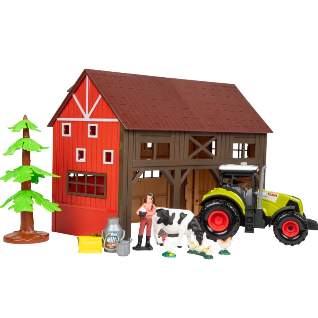 Ackers Ville Bauernhof-Spielset mit Traktor kép 2