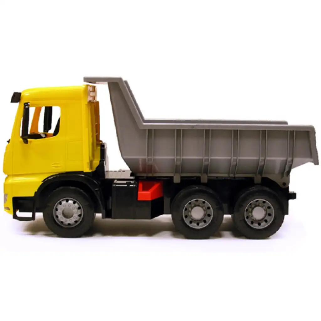 LENA: Mercedes-Benz Actros Riesenmuldenkipper gelb/schwarz 67cm kép 2