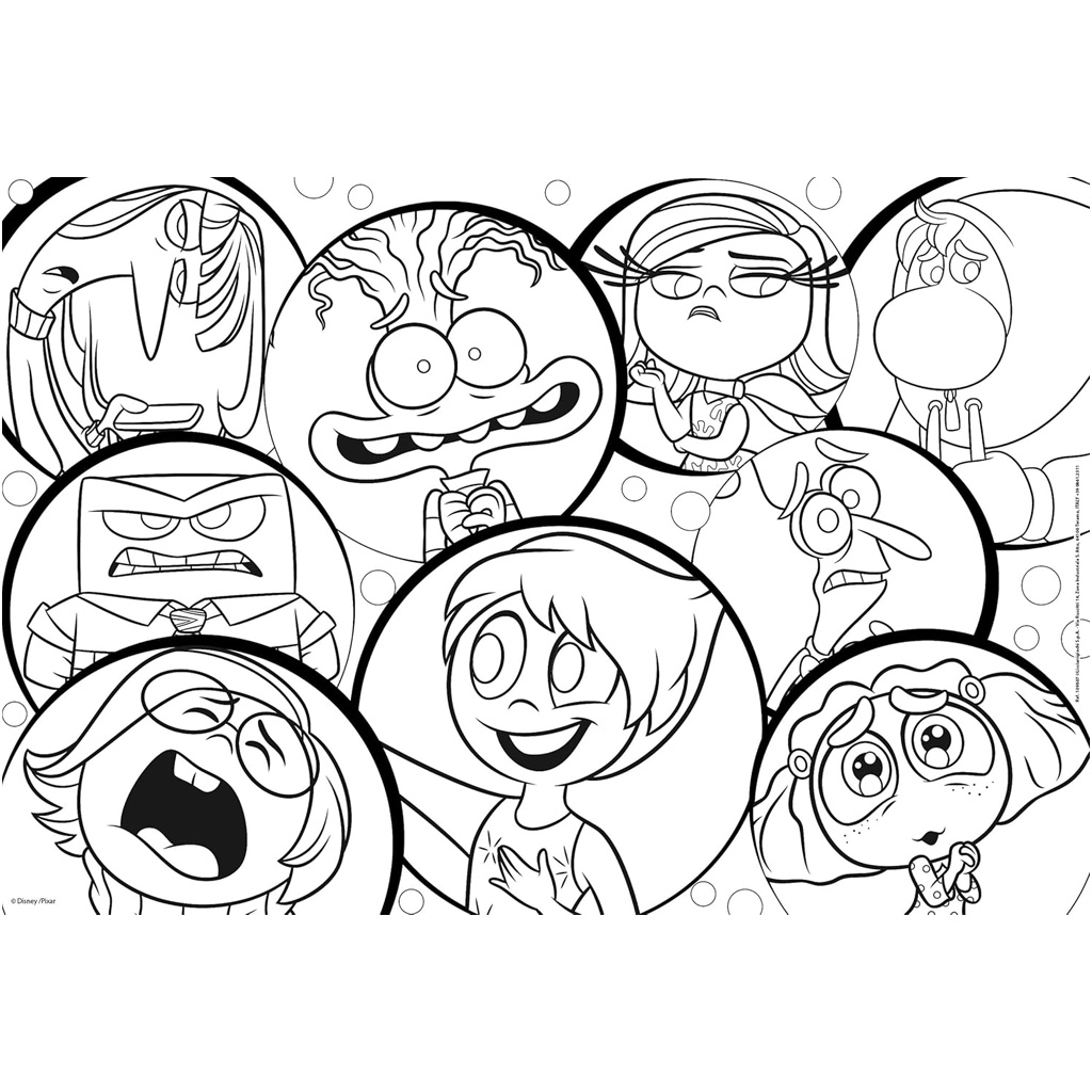 Inside Out 2 2-in-1 Puzzle mit 250 Teilen und Malbuch 50x35cm – Lisciani kép 3