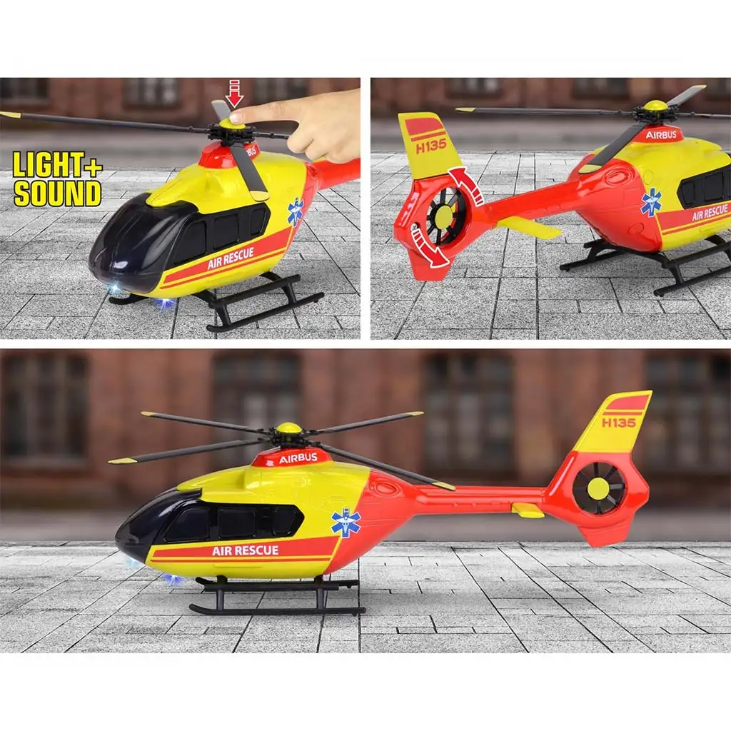 Majorette: Airbus H135 Rettungshubschrauber mit Licht und Sound - Simba Toys kép 3