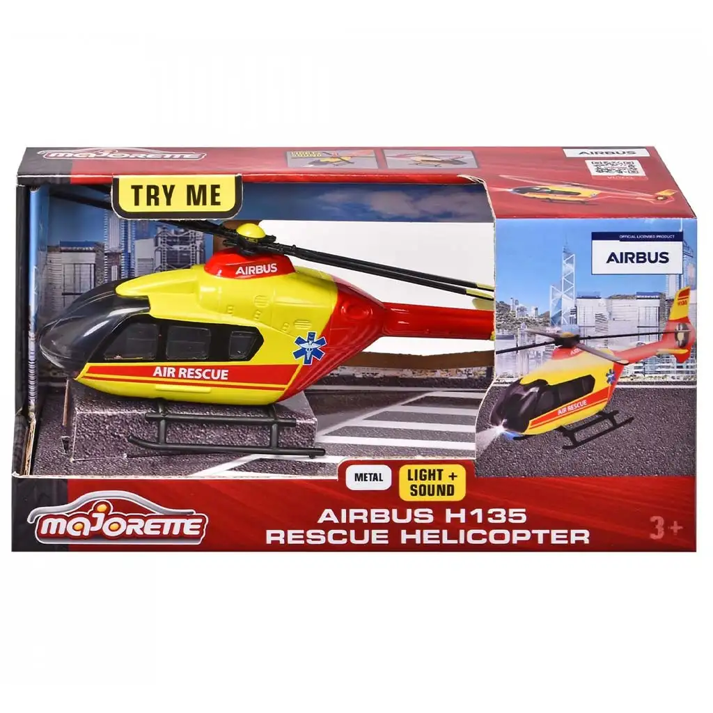Majorette: Airbus H135 Rettungshubschrauber mit Licht und Sound - Simba Toys