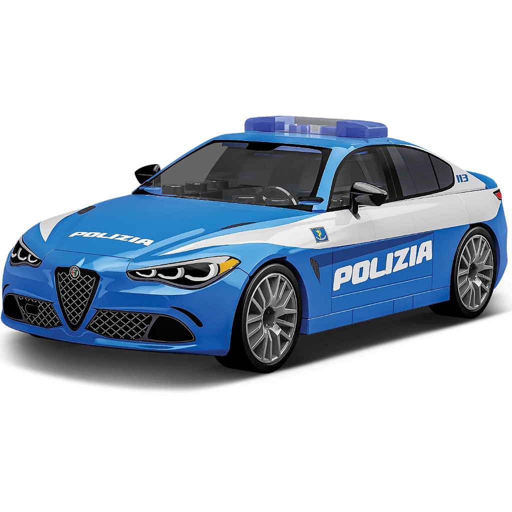COBI: Alfa Romeo Giulia Quadrifoglio Polizeiauto Bauset (24606) kép 2
