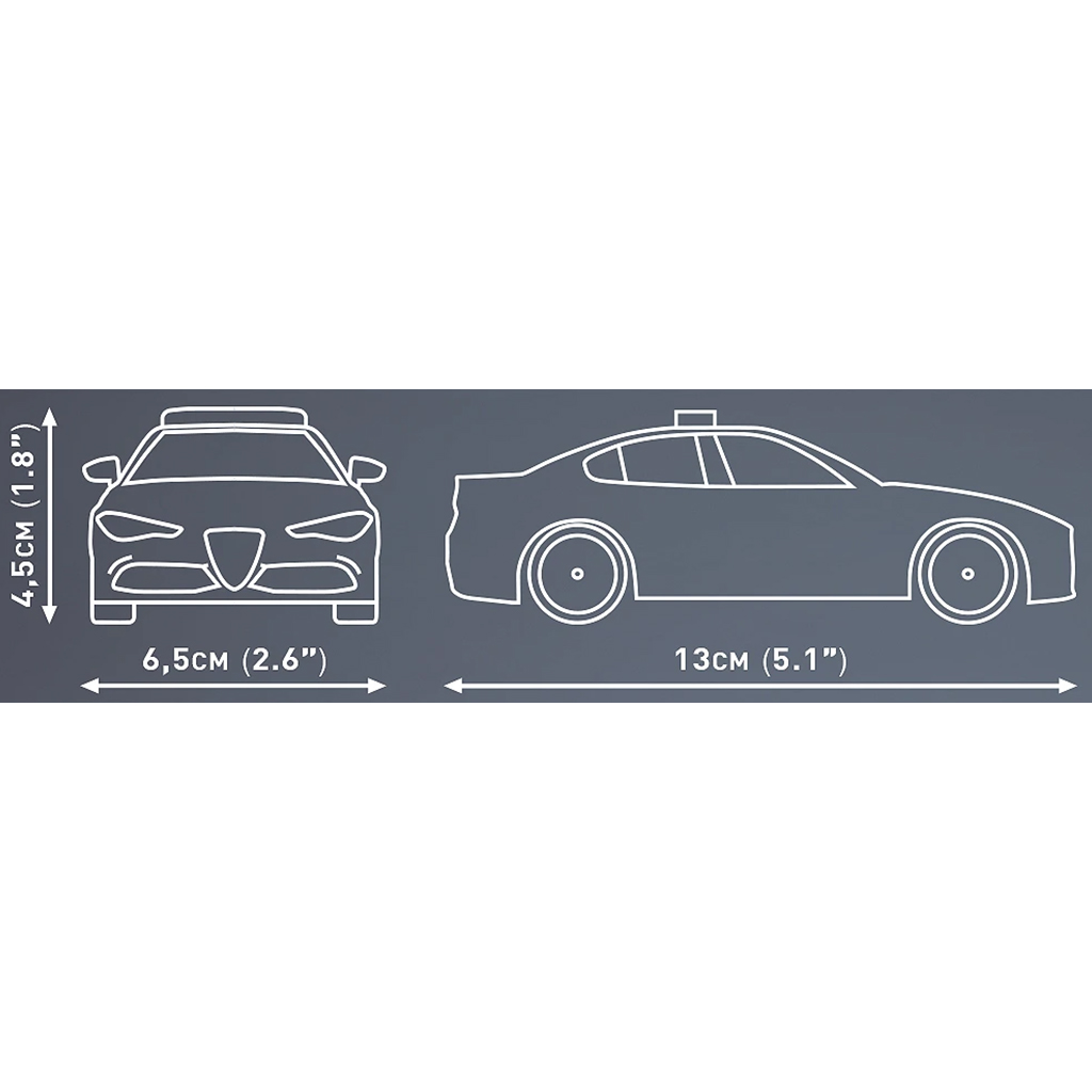 COBI: Alfa Romeo Giulia Quadrifoglio Polizeiauto Bauset (24606) kép 4