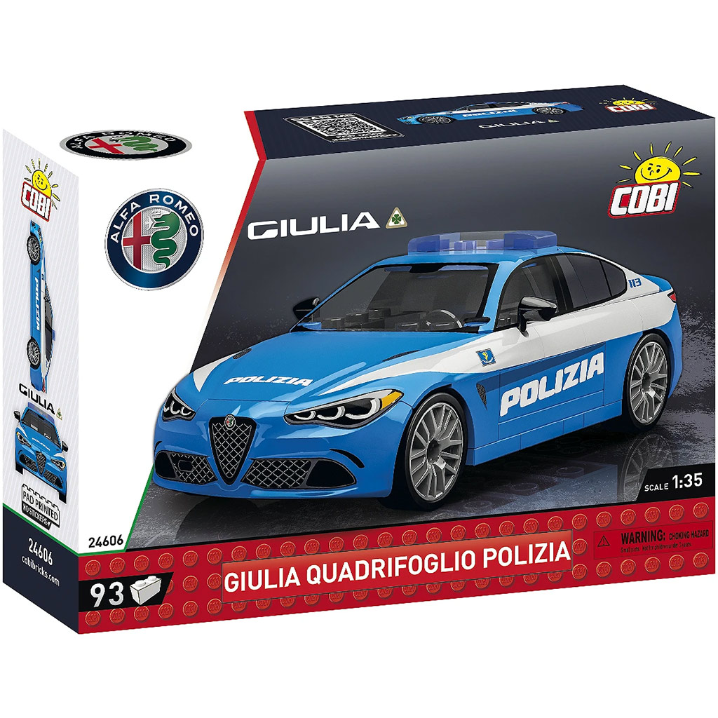 COBI: Alfa Romeo Giulia Quadrifoglio Polizeiauto Bauset (24606)