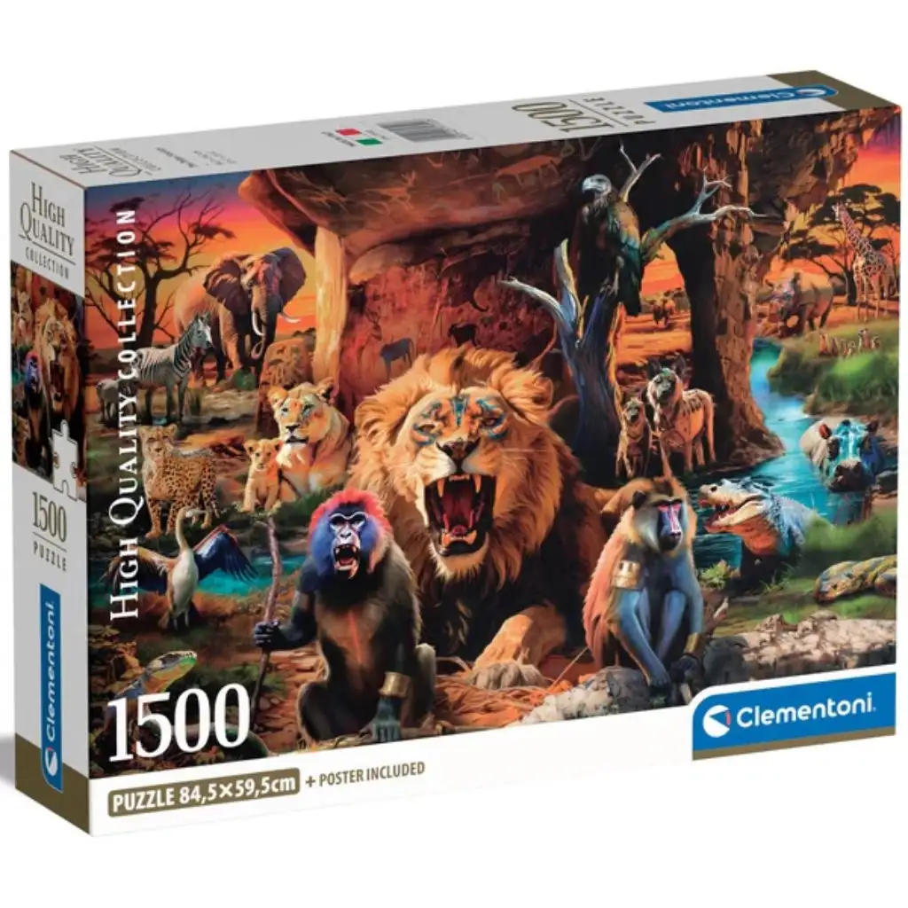 Tiere Compact 1000-teiliges Puzzle - Clementoni