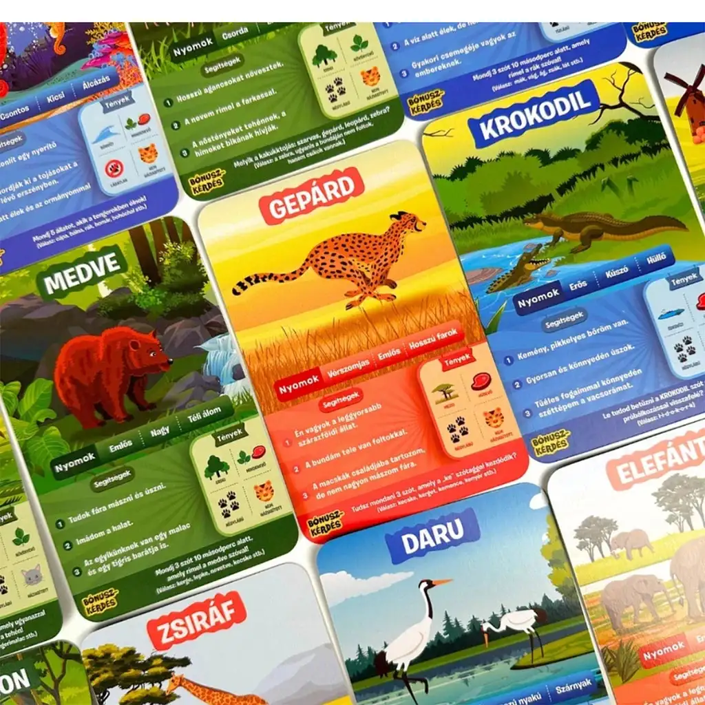 10+Quiz - Erstaunliche Tierwelt Gesellschaftsspiel kép 2