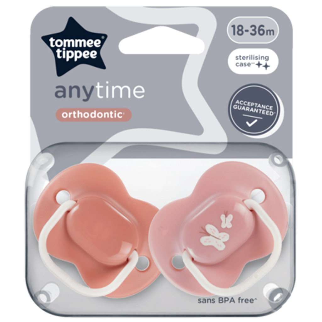 Tommee Tippee: Anytime játszócumi 2db-os szett többféle változatban (18-36 hó) kép 1