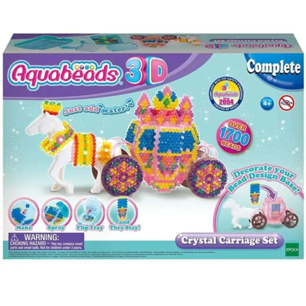 Aqua Beads 3D csillogó hintó kreatív szett kép 1