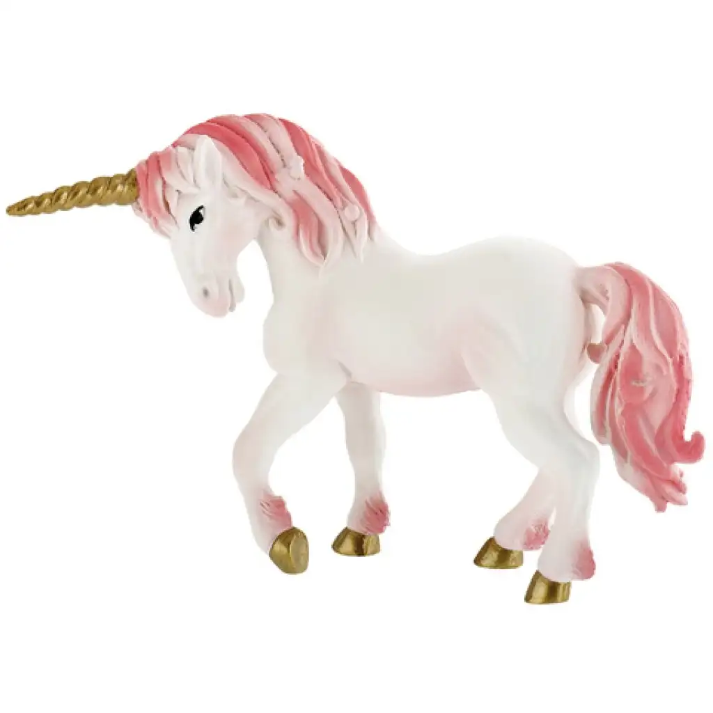 Goldenes Einhorn mit Horn aus Spielzeugfigur - Bullyland