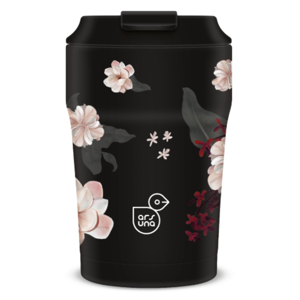 Ars Una Flowery Black Thermobecher 350 ml