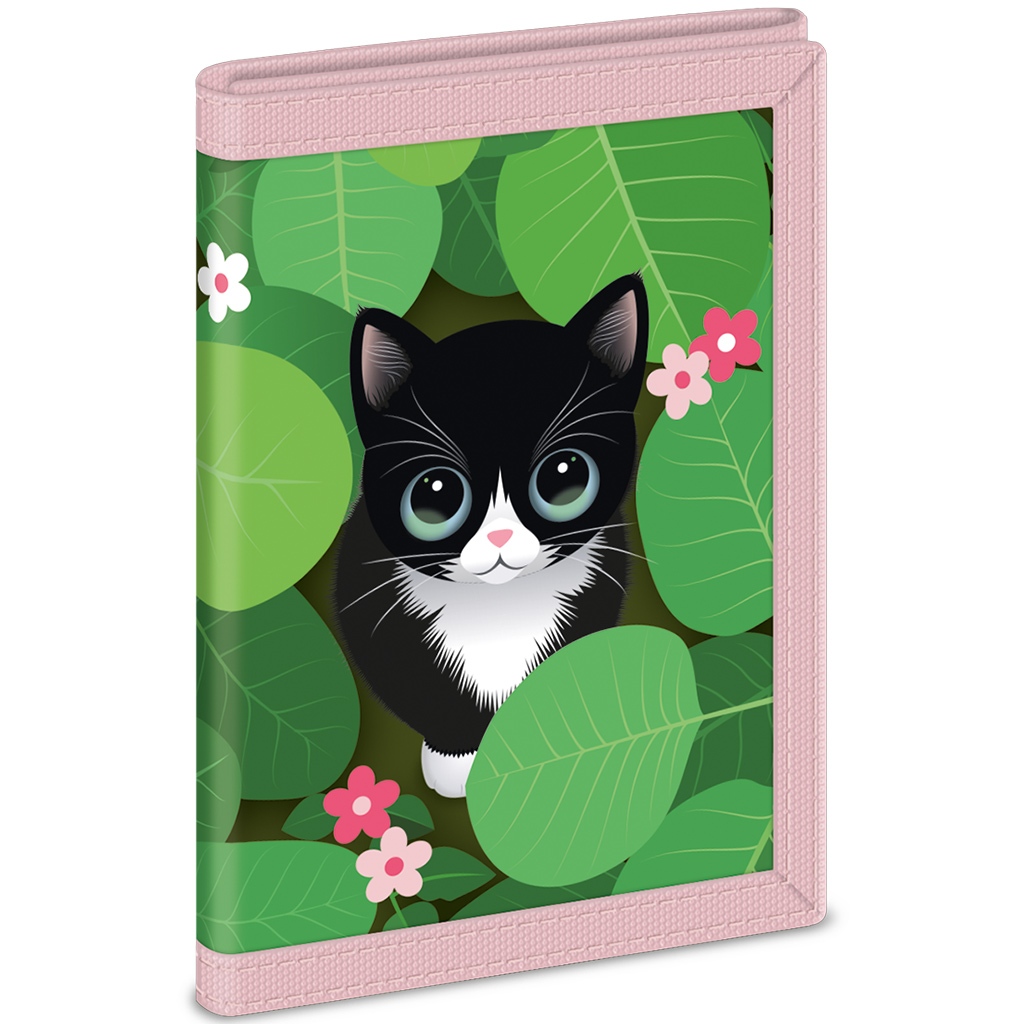 Ars Una: Think Pink Katzen-Geldbörse 9x12,5x2 cm
