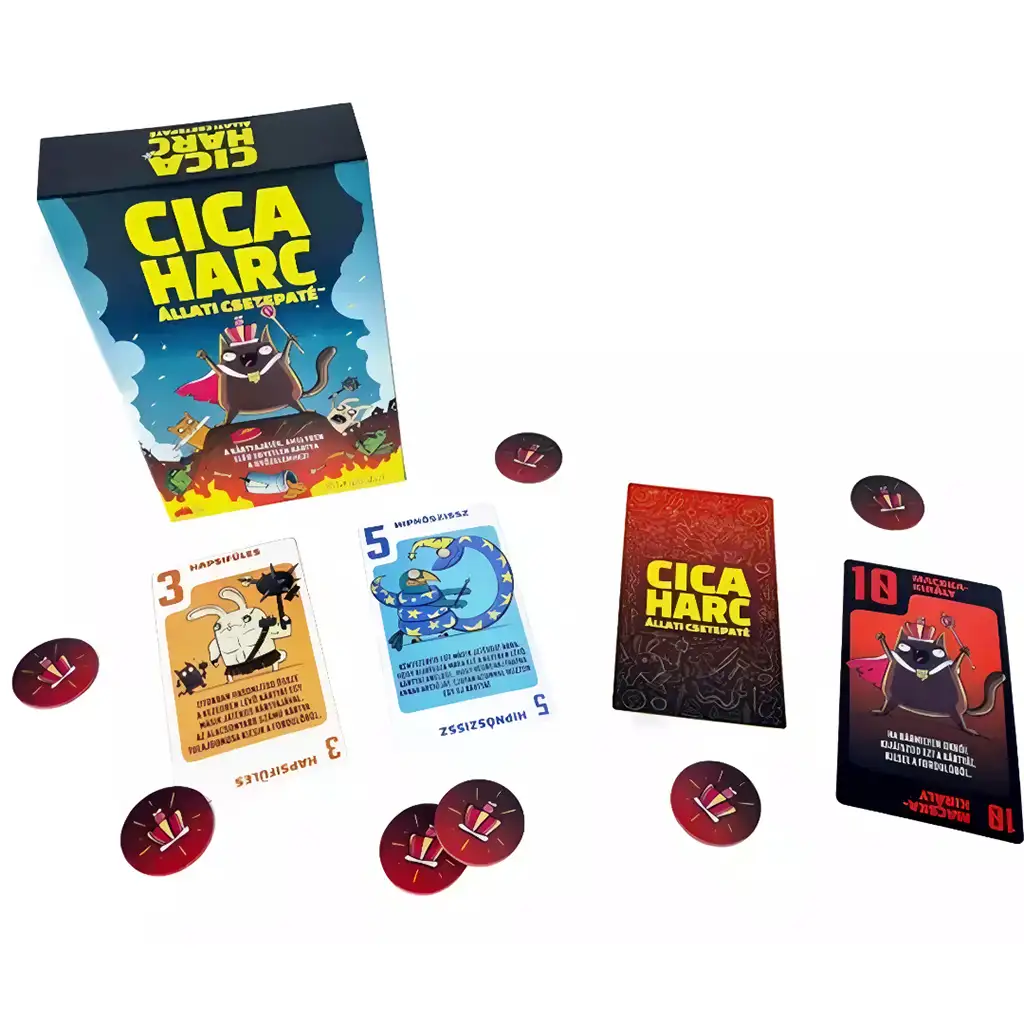 Katzenkampf - Tierische Rauferei Gesellschaftsspiel kép 2