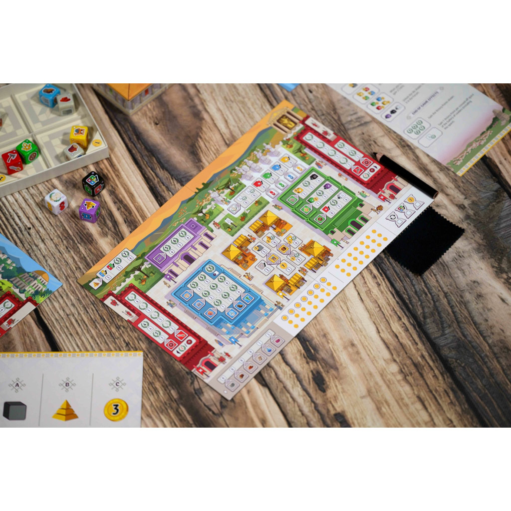 7 Wunder – Würfelspiel Brettspiel kép 3