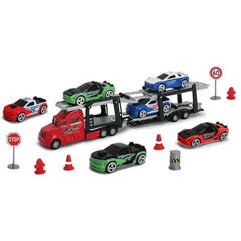 Autotransporter Spielset 26cm in zwei Varianten - Dickie Toys kép 3