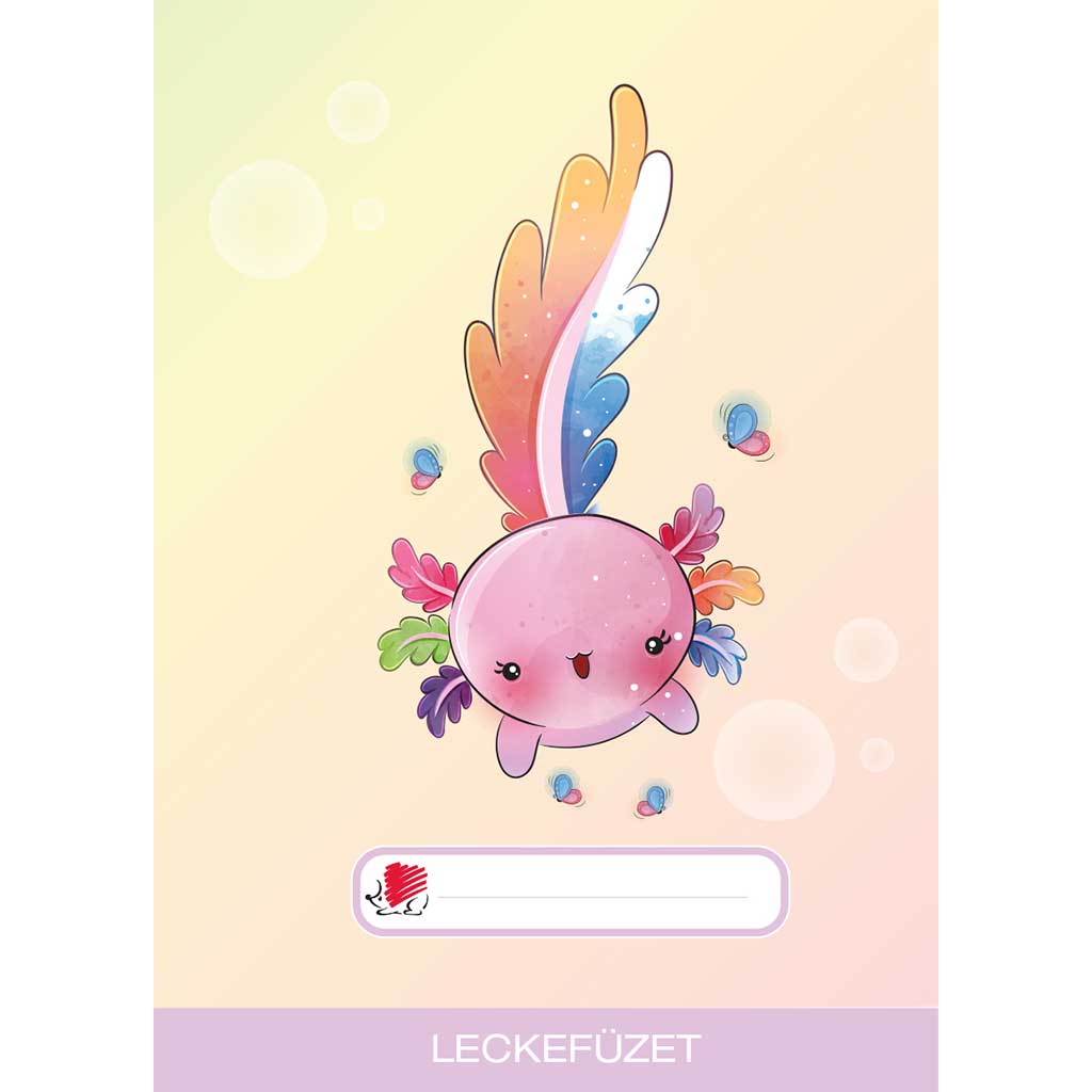 ICO: Süni Axolotl mintás leckefüzet A/5-ös kép 1