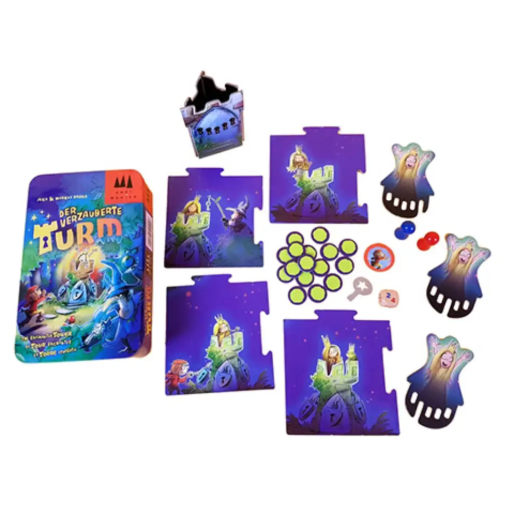 Die verzauberte Turm Gesellschaftsspiel in Metalldose Ausgabe kép 3