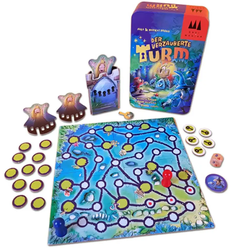 Die verzauberte Turm Gesellschaftsspiel in Metalldose Ausgabe kép 4