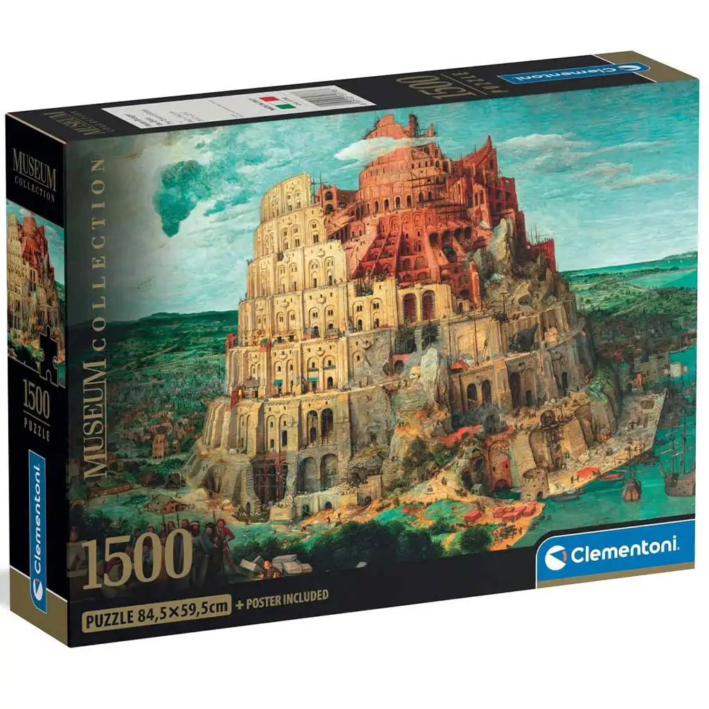 Museum Collection: Turm von Babel 1500-teiliges Kompaktpuzzle - Clementoni