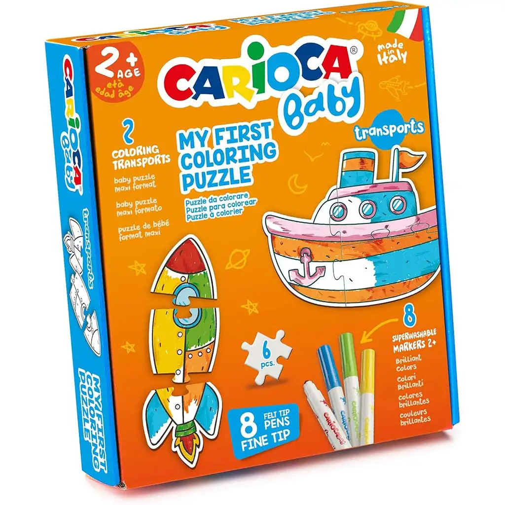Baby mein erstes ausmalbares Puzzleset - Carioca