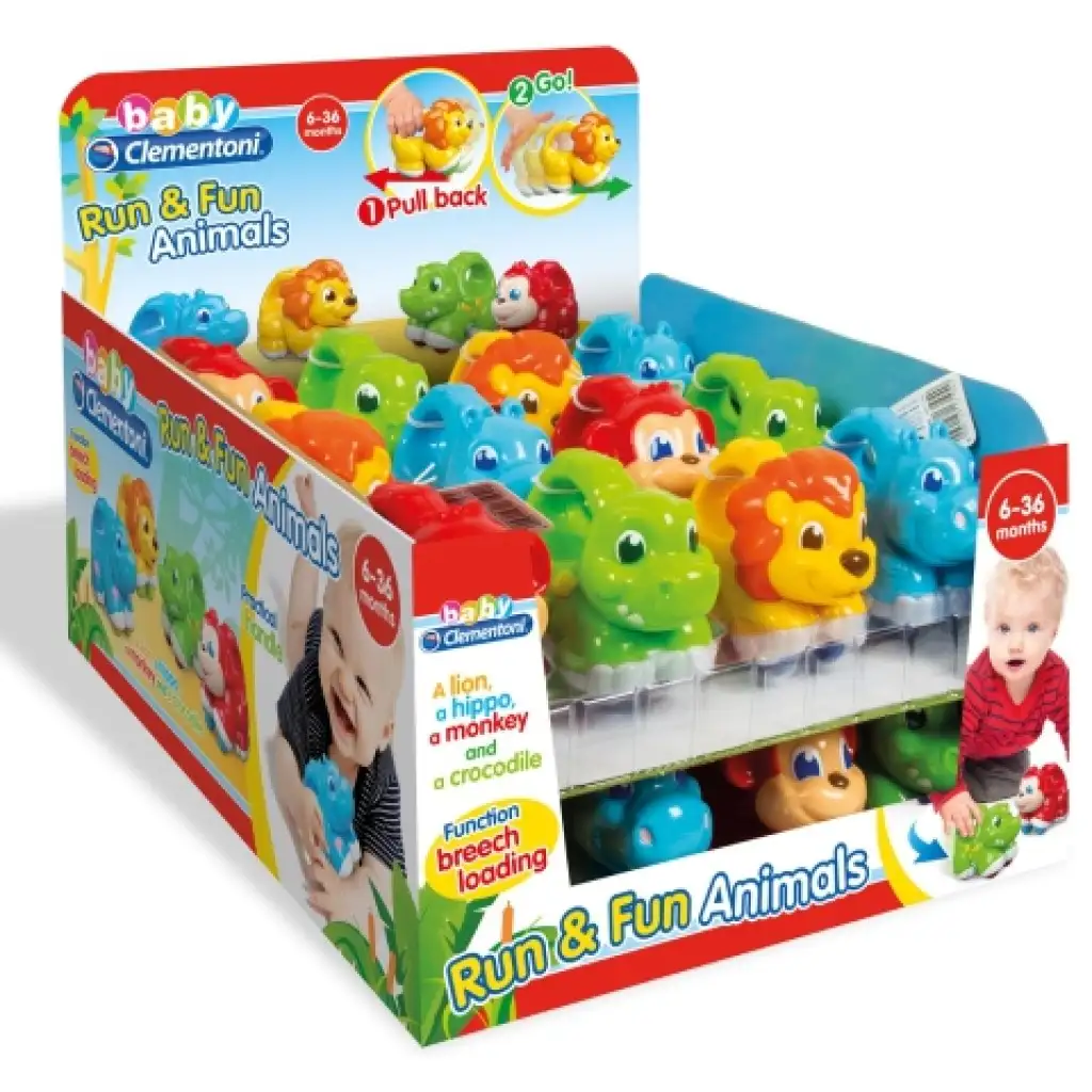 Run&Fun Baby aufziehbare Tiere - Clementoni kép 2
