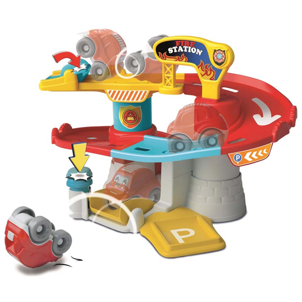 Feuerwehr-Spielset mit kippendem Auto – Clementoni kép 2