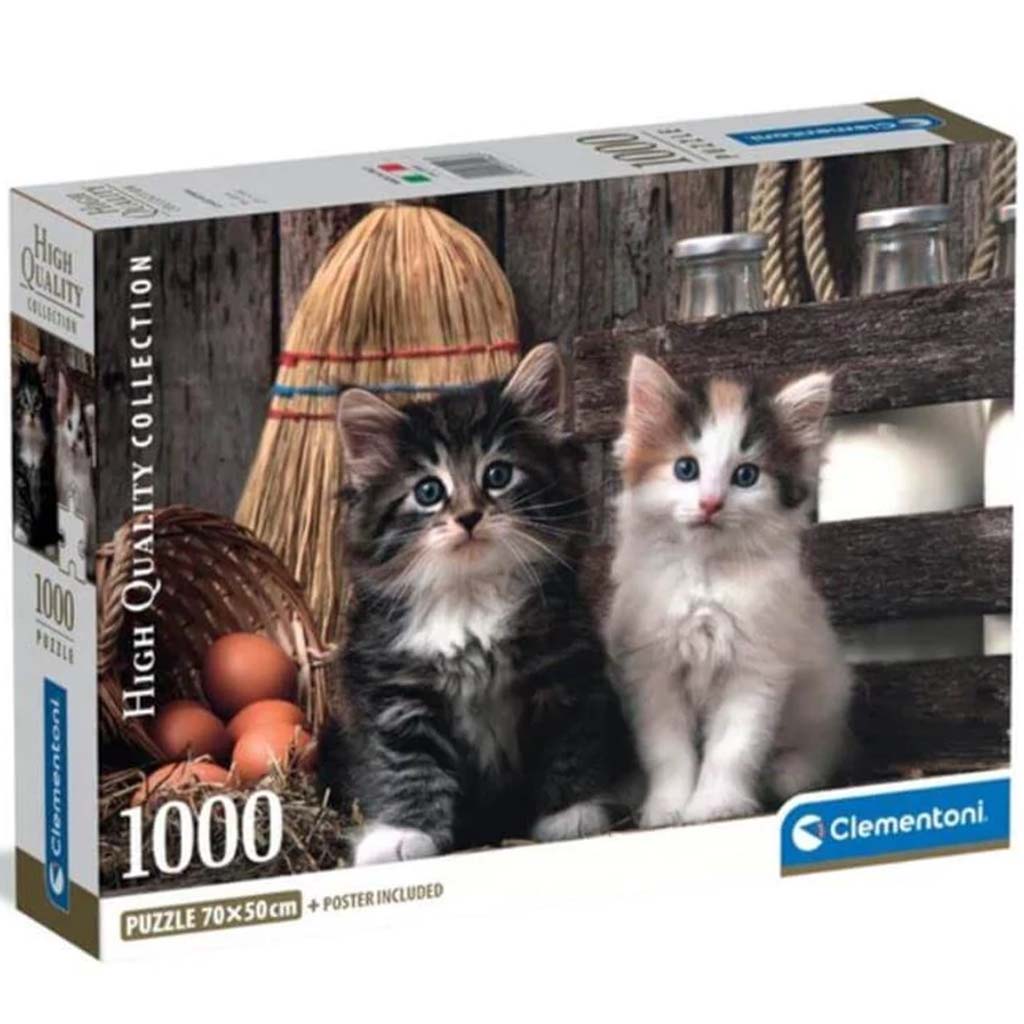 Bájos kiscicák HQC 1000db-os puzzle - Clementoni kép 1