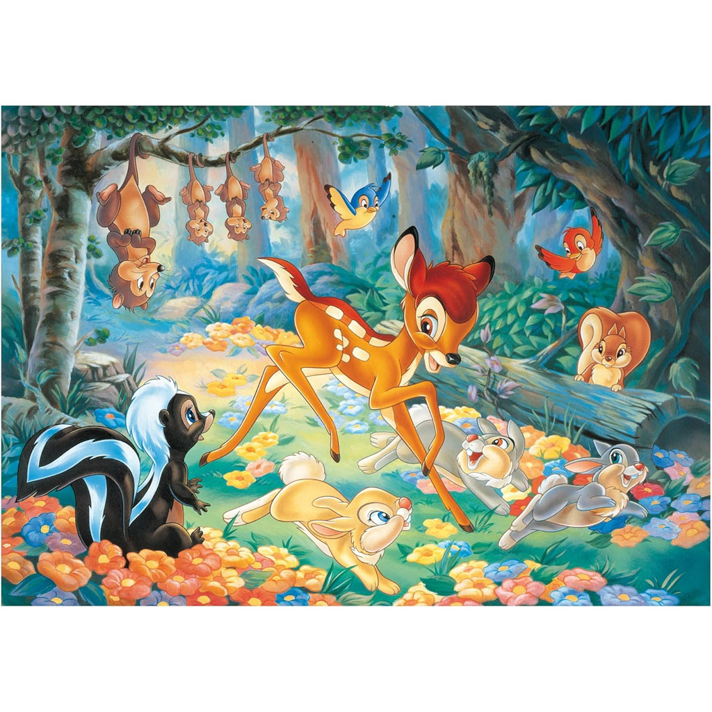 Bambi 2-in-1 60-teiliges Puzzle und Malset 50x35cm - Lisciani kép 2