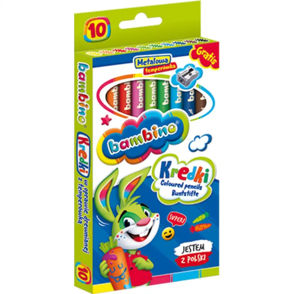 Bambino: Jumbo Buntstifte 10er-Set mit Anspitzer kép 3