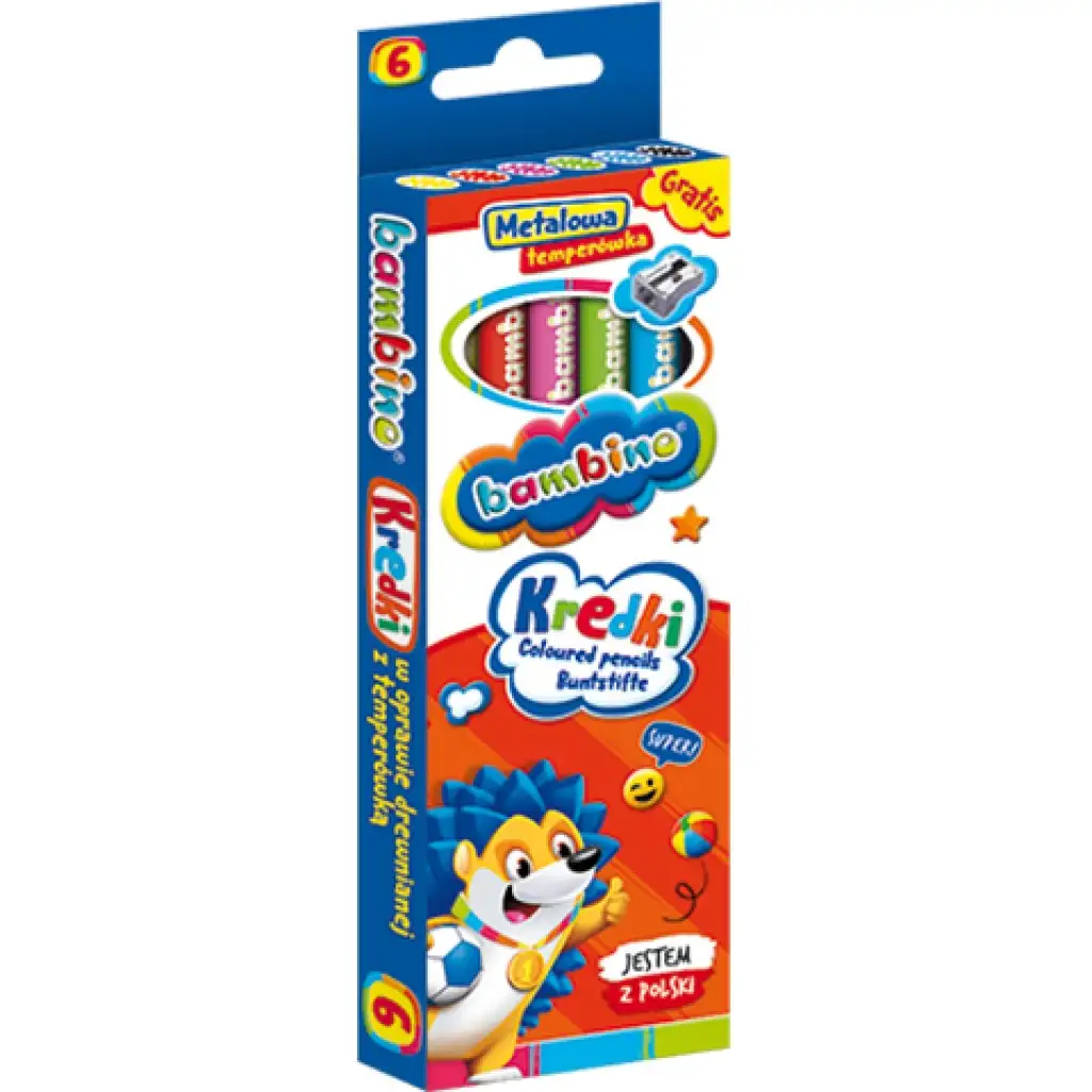Bambino: Jumbo Buntstifte 6er-Set mit Anspitzer kép 2