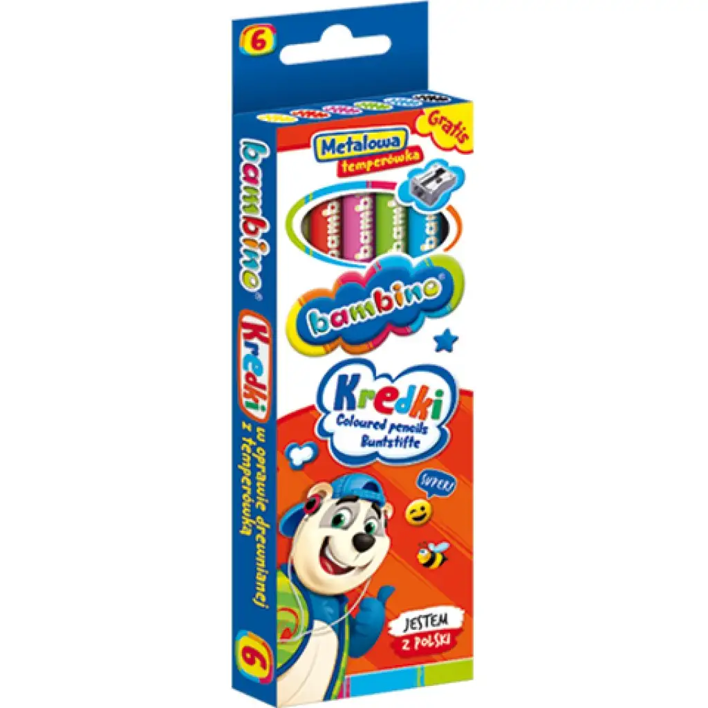 Bambino: Jumbo Buntstifte 6er-Set mit Anspitzer kép 4