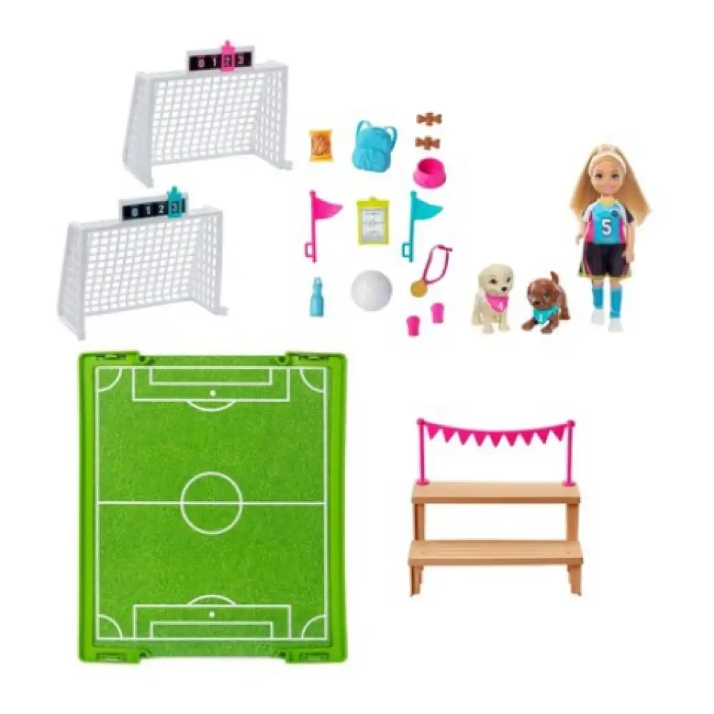 Barbie Dreamhouse Adventures: Chelsea Fußball-Spielset - Mattel kép 3