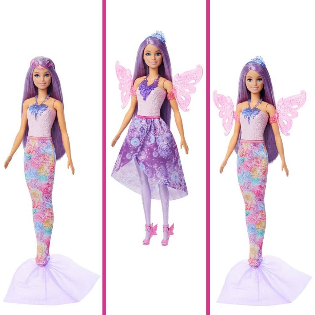 Barbie Dreamtopia Verwandelbare Prinzessin – Mattel kép 3