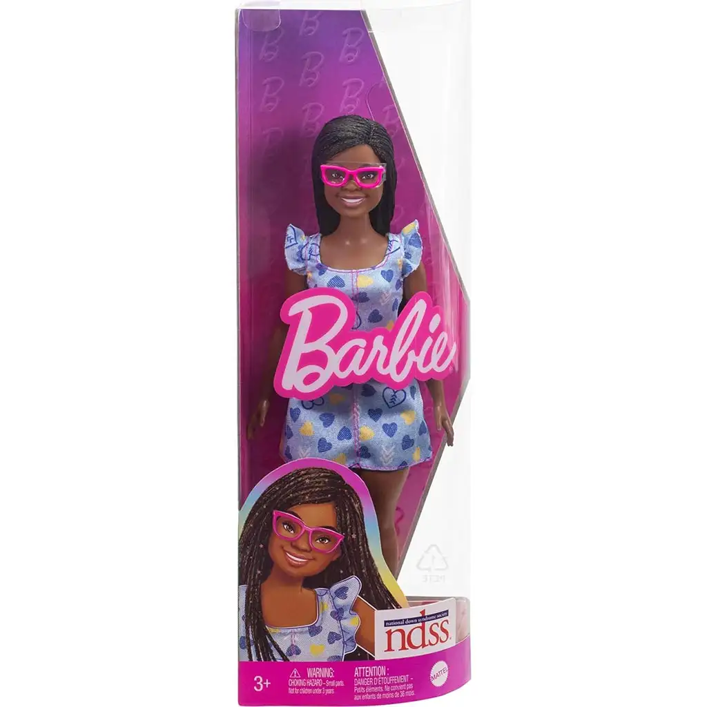 Barbie: Fashionista stílusos Down-szindrómás Barbie baba - Mattel kép 1