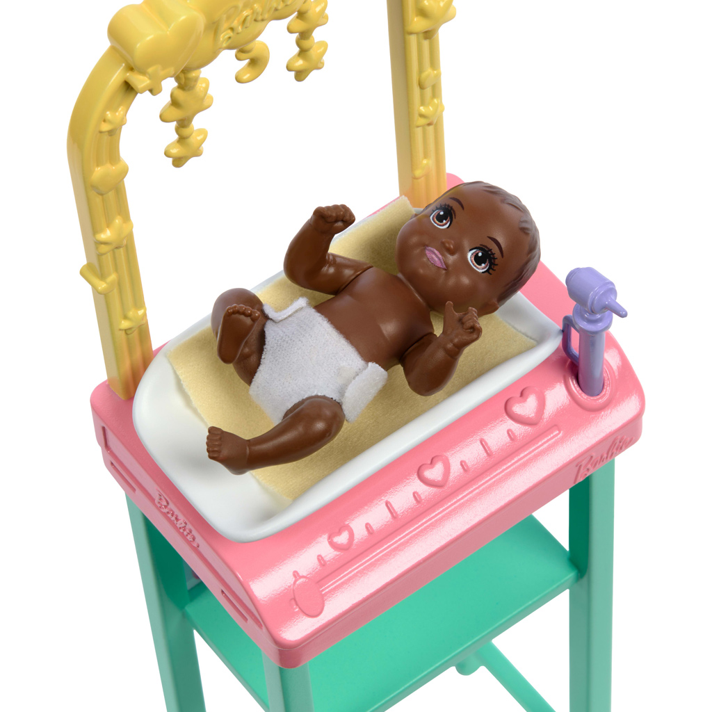 Barbie Kinderärztin Karrierepuppe Spielset mit blonden Haaren - Mattel kép 4