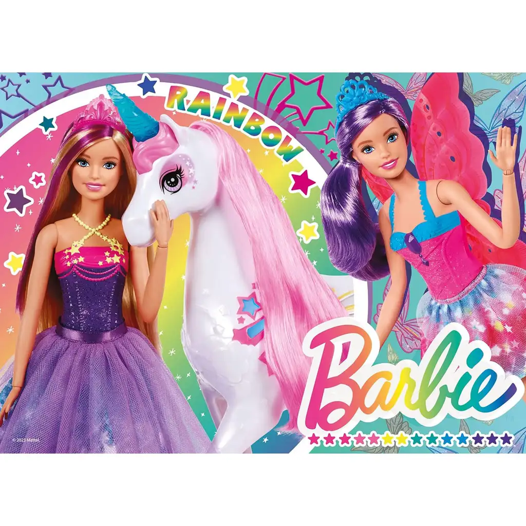 Barbies magische Welt 4x48 Maxi-Bodenpuzzle 35x25cm – Lisciani kép 2