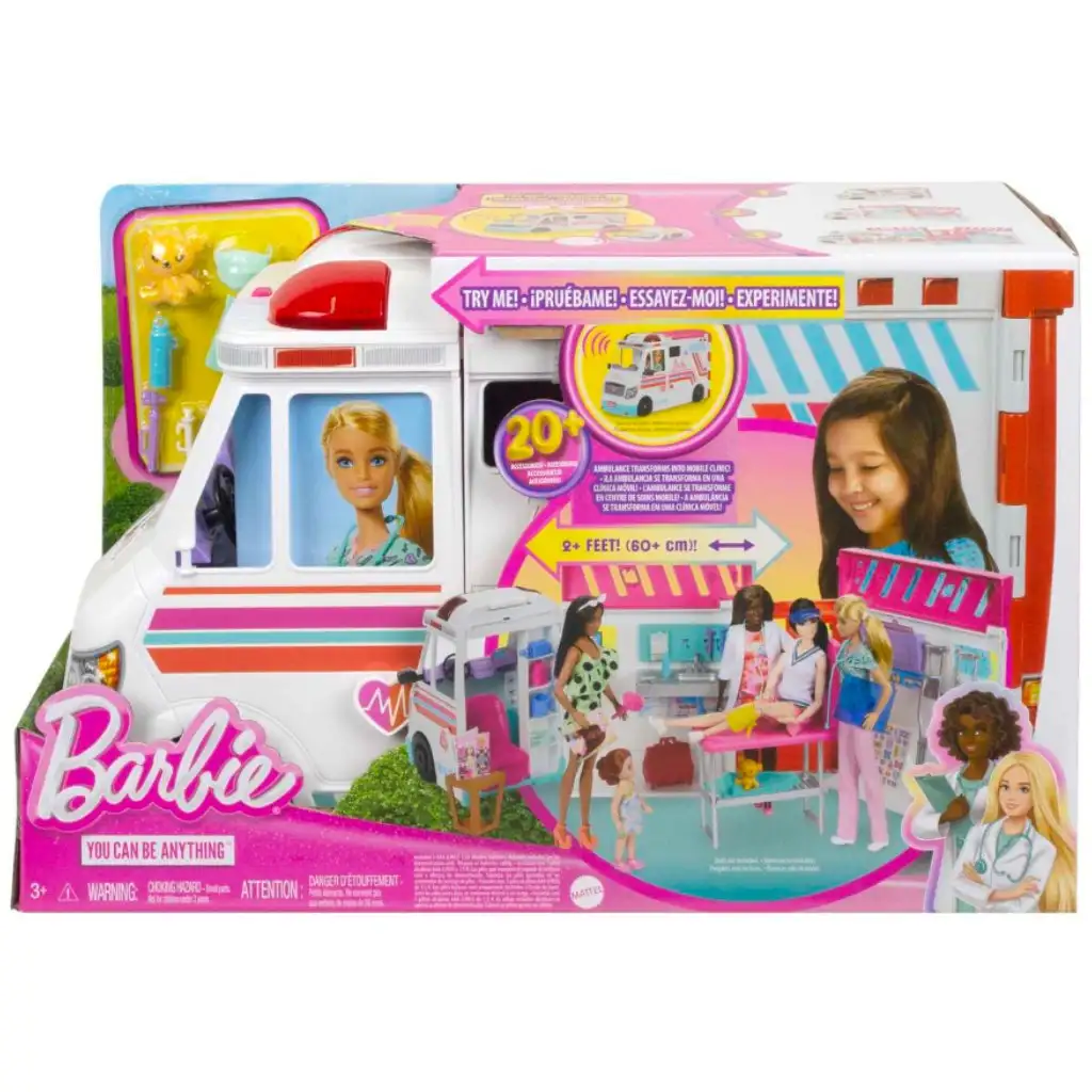 Barbie Care Clinic mentőautó - Mattel kép 1