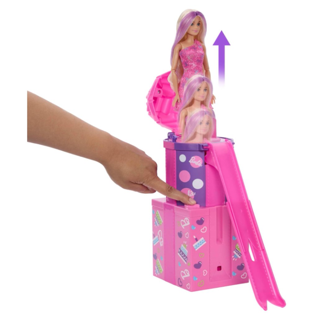 Barbie Party Reveal Überraschungs-Set mit Rutsche – Mattel kép 3
