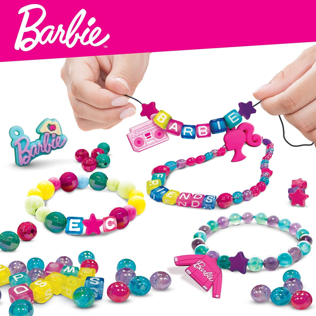 Barbie Modeschmuck Bastelset Handtasche mit Perlen – Lisciani kép 3