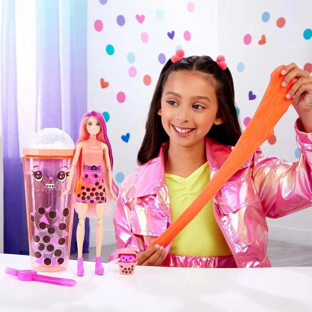 Barbie: Slime Reveal Bubi Party Orange Puppe - Mattel kép 2