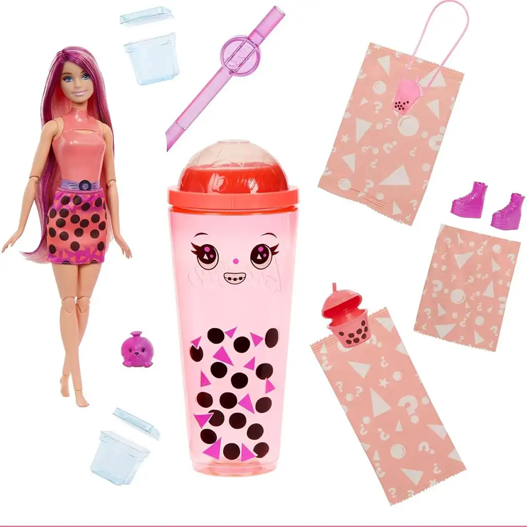 Barbie: Slime Reveal Bubi Party Orange Puppe - Mattel kép 3