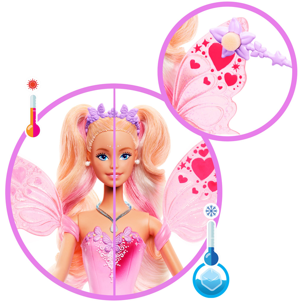 Barbie: Farbwechsel-Feenpuppe – Mattel kép 3